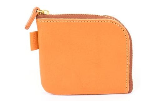 栃木レザー使用｜やわらか本革Lジップミニ財布｜Lzip wallet small 02｜キャメル｜minca（全7色）