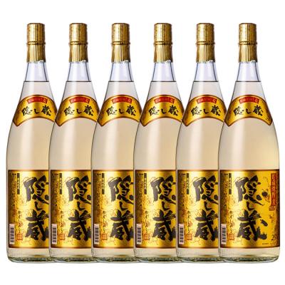 ふるさと納税 いちき串木野市 本格麦焼酎「隠し蔵」1800ml 一升瓶 6本 25度 白麹 樽 で 貯蔵熟成 糖質ゼロ |  | 01