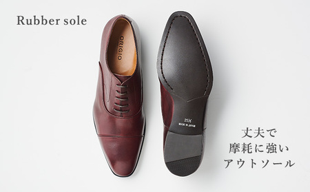 ORIGIO オリジオ 牛革ビジネスシューズ 紳士靴 ORG100（ワイン）【ファッション・靴・シューズ・革製品・革靴】 軽くい 光沢感  BN002 26.5cm