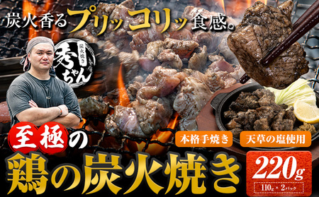 鶏 炭火焼き 焼き鳥 冷凍 1.1kg 10袋《30日以内に出荷予定(土日祝除く)》熊本県 御船町 とり 鶏肉 国産 おつまみ ごはん 簡単調理 ボイル 送料無料