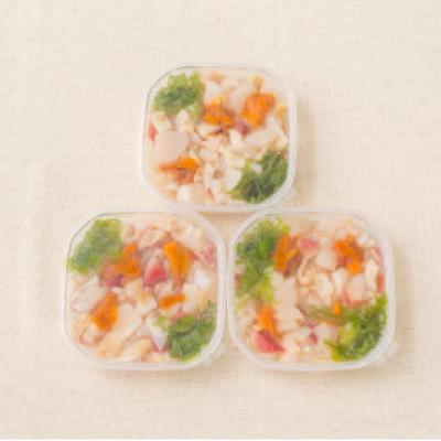 ふるさと納税 北見市 ウニ入り　北海道産4種の「貝鮮丼」6食セット【ホッキ貝、ツブ貝、ホタテ、うに】小分けで便利 |  | 02