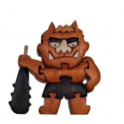 ふるさと納税 河内長野市 赤鬼さん　知育玩具 木製パズル |  | 02