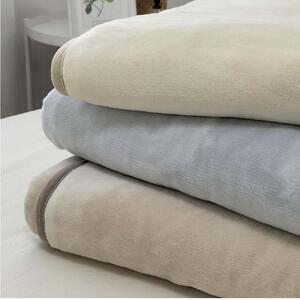 【ダブルサイズ】オーガニックコットン敷毛布 140×205cm BE OGMS-4W-BE