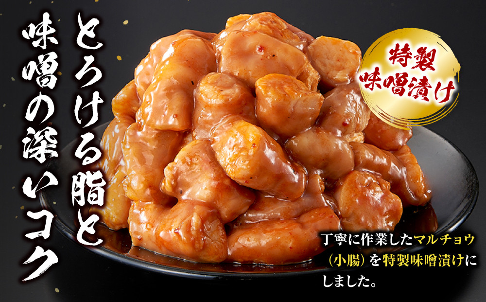 ＜訳アリ＞牛マルチョウ　特製味噌漬け　0.6kg(300g×2）【順次発送】