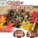 【ふるさと納税】【 3ヶ月連続定期便 】きのこ の 詰め合わせ Sサイズ ( 約1kg ) （茨城県共通返礼品：城里町） キノコ セット 野菜 低カロリー ダイエット デトックス バラエティ セット 新鮮