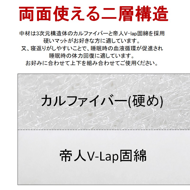 CLOTHMATTO タイプB シングル 硬め（100cm×200cm×6cm）【配達不可：沖縄・離島】 016109