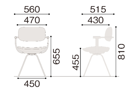 イトーキ『バーテブラ03』4本脚 回転座面 スチール脚 CD張地：プラムパープル（KG-855CD-T1X7CF）【EI048SM】