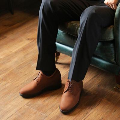 ふるさと納税 大和郡山市 牛革ヌバック紐タイプ紳士靴 7cmアップシークレットシューズ ブラウン 24.5cm No.237 |  | 02