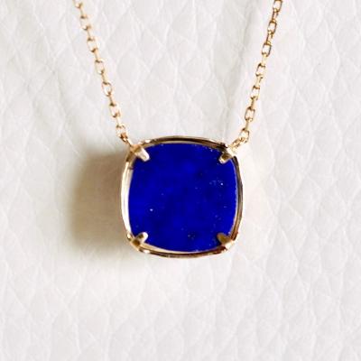 ふるさと納税 甲府市 【ジュエリー】K18イエローゴールド ラピスクォーツペンダントネックレス 保証書付 PNA-0361 |  | 01