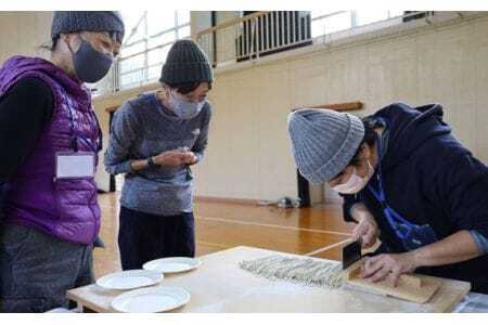 自然豊かな里山でつくる「そば打ち体験」 ／ 米川蕎麦 蕎麦うち チケット 山口県 No.169