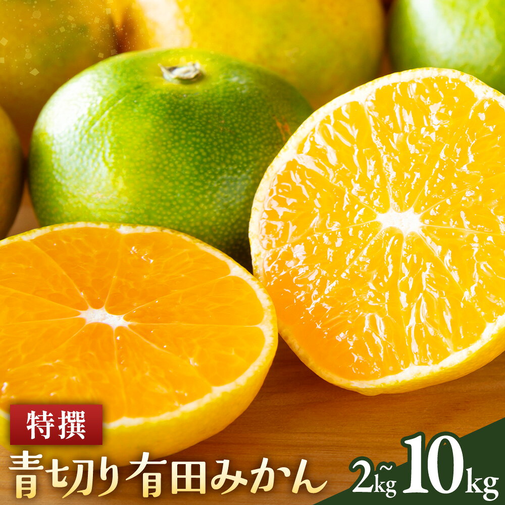 【ふるさと納税】【先行予約】特撰 青切り 有田みかん 選べる 2kg 3kg 5kg 10kg 有田マルシェ《2026年9月中旬-10月中旬頃出荷予定》 和歌山県 日高町 みかん 柑橘 フルーツ 送料無料 贈答用 蜜柑 ミカン