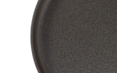 【瀬戸焼】切立丸プレート(19cm) いぶし黒 2枚セット【ヤマハツクリタ株式会社】 / 食器 和食器 丸皿 / 瀬戸市[BBDV026]