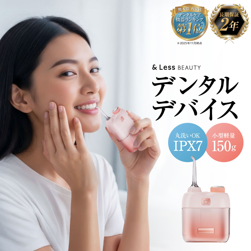 【ふるさと納税】 デンタルケア ( デンタルケアデバイス・TypeCケーブル ) デンタルケアセット 歯 洗浄 洗浄器 ウォッシャー 歯みがき 歯磨き はみがき 補助 サポート 奥歯 汚れ除去 口臭予防 口臭ケア 口臭対策 口腔ケア 歯周病 セルフケア 【&Less Beauty】