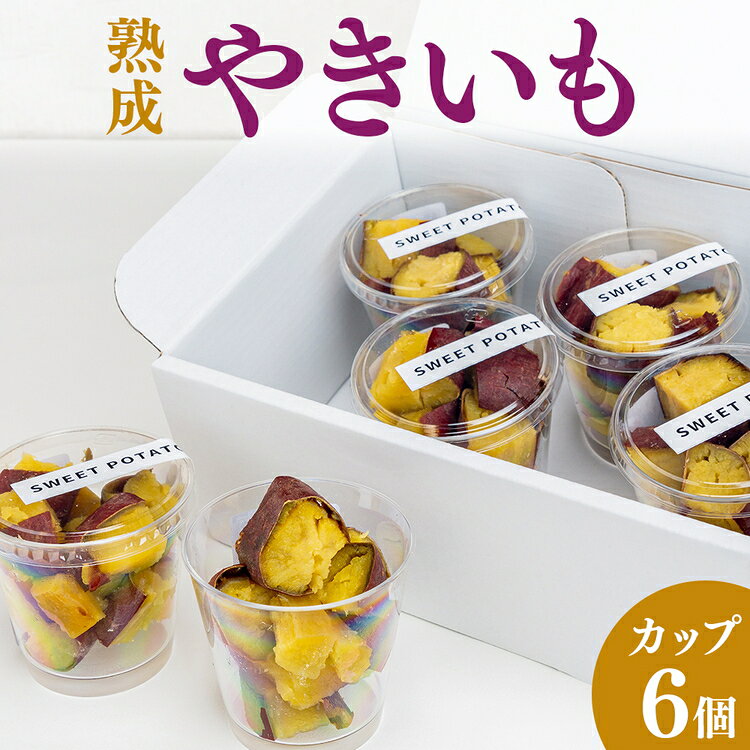 【ふるさと納税】熟成やきいも 【カップ6個】 [No.542] ／ 焼き芋 無添加 無着色 無加糖 かまど焼き 送料無料 岐阜県