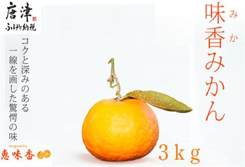 『先行予約』【令和8年2月上旬発送】果皮も丸ごとガブッ！味香みかん 3kg 新種のミカン フルーツ 果物 デザート 柑橘