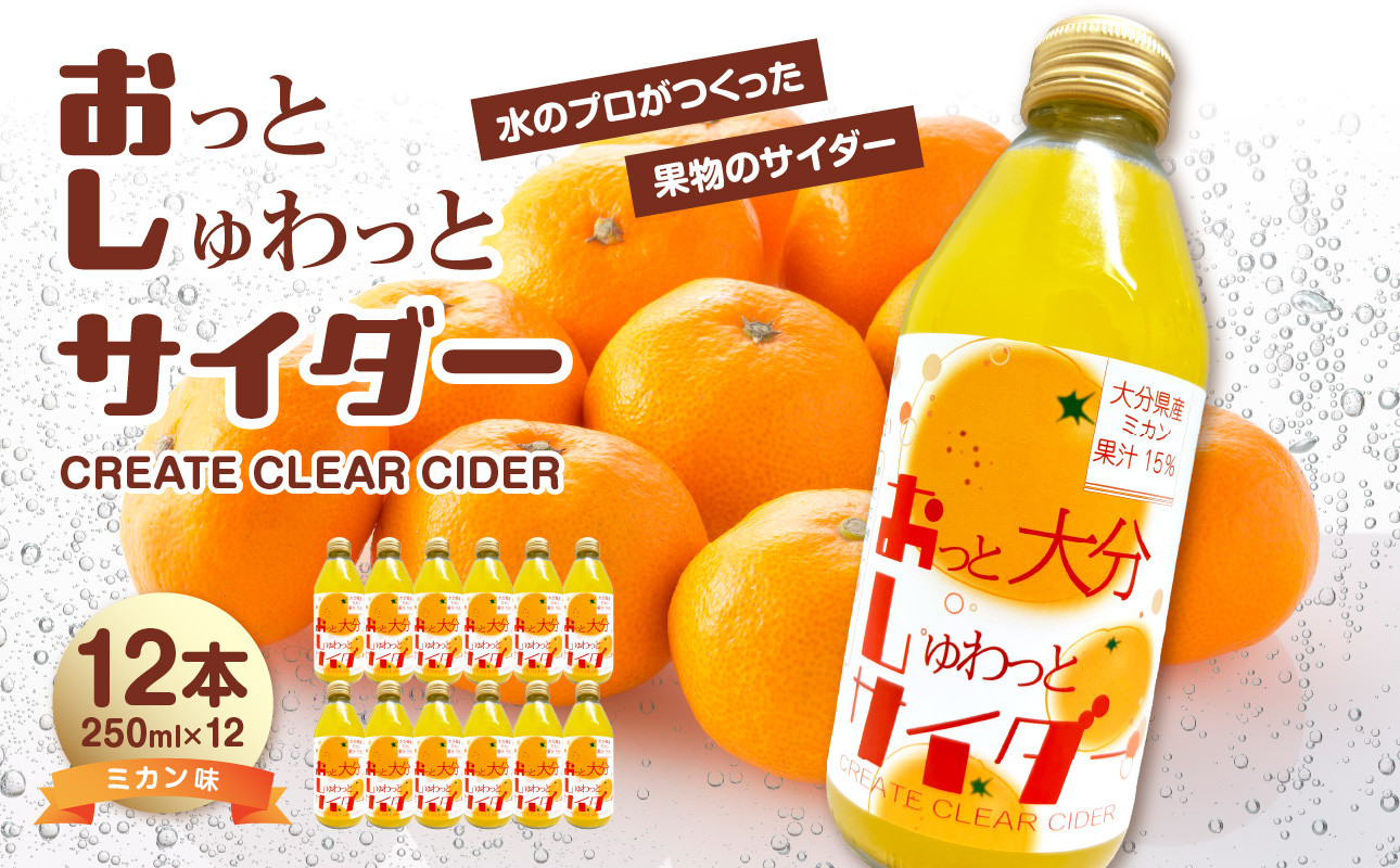 
            Create Clear Cider ミカン みかん ジュース 果汁 飲み物 飲料 サイダー 炭酸 オレンジジュース ピュアウォーター ミネラルウォーター I06005
          