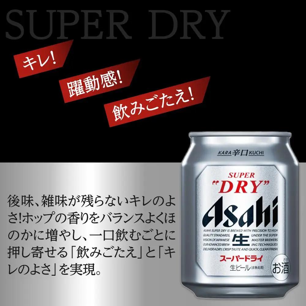 ビール アサヒ スーパードライ 250ml 24本 2ケース 　