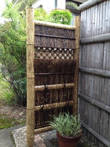 袖垣の定番・西山垣（幅75cm）＜京竹工芸＞◇