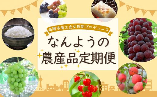 
            《定期便5回》 南陽市商工会女性部プロデュース 【なんようの農産品 定期便】 山形県 南陽市 [2266]
          