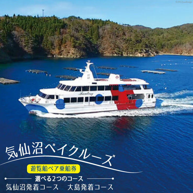 【ふるさと納税】気仙沼ベイクルーズ 遊覧船ペア乗船券 [大島汽船 宮城県 気仙沼市 20563772]