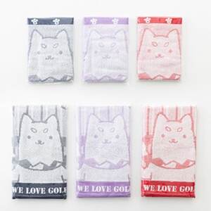 しっぺいフェイスタオル＆ハンドタオル各3色(レッド・ネイビー・パープル) Bセット【1696596】