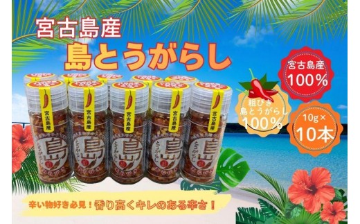 
                  宮古島産　島とうがらし　粗挽きタイプ10g×10本（CR07）
                