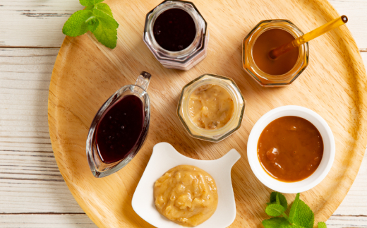 13-270 太陽牧場の無添加『ブラックベリーの「つぶつぶソース」』と『ミルクジャム』詰め合わせ