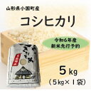 【ふるさと納税】【令和6年産新米 先行予約】コシヒカリ5kg 精米 山形県小国町産【1529944】