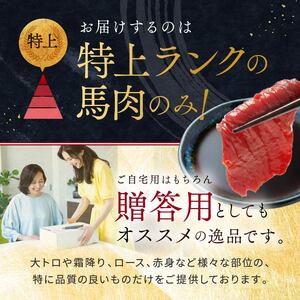 純 国産 赤身 馬刺し 約350g 馬刺し