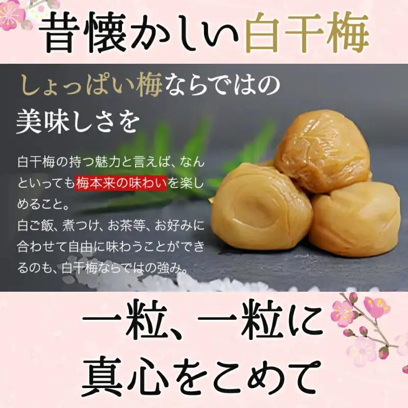 梅干し 750g 紀州南高梅梅白梅干し 塩分15％【kfo015-1】