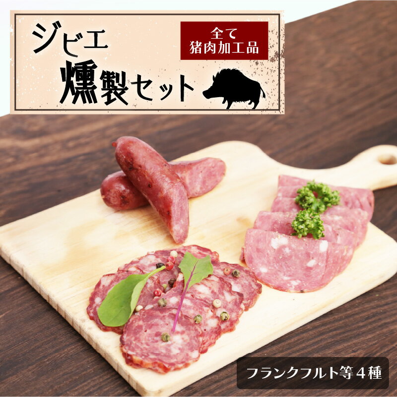 【ふるさと納税】燻製 セット ジビエ シングル 詰合せ 猪肉 加工品 ウインナー フランクフルト ボロニア ソーセージ ソフトサラミ 熟成 おつまみ おかず 肉 肉加工品 グルメ 熊本県 天草市 お取り寄せ 送料無料