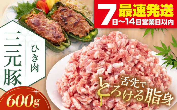 
                   平田牧場 ひき肉 600g 《喜茂別町》【平田牧場】 肉 豚肉 ミンチ 豚ミンチ 餃子 つくね 冷凍配送 北海道  平田牧場 三元豚  [AJAP076] 7000 7000円 7千円
                