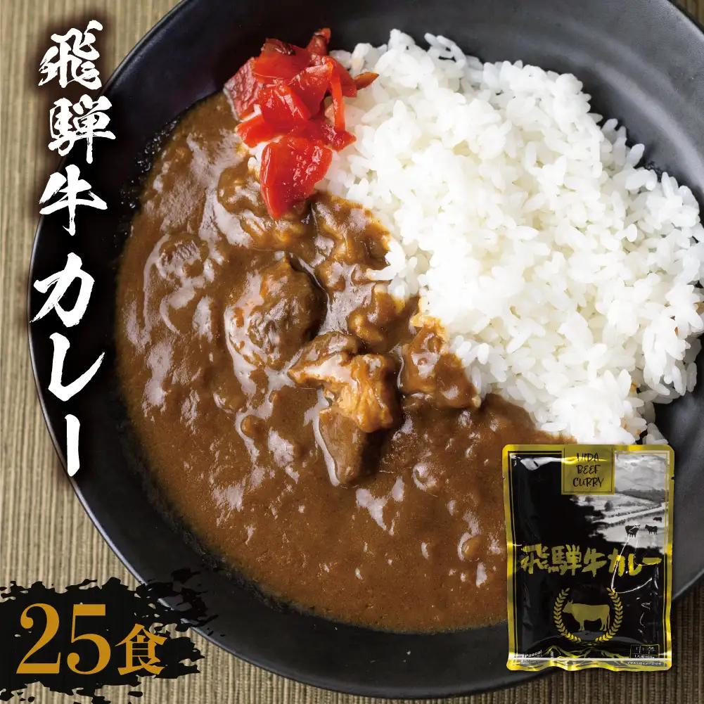 飛騨牛カレー（160ｇ×25袋） | 訳あり ご当地 ビーフカレー レトルト 人気 飛騨高山 DC008VC13