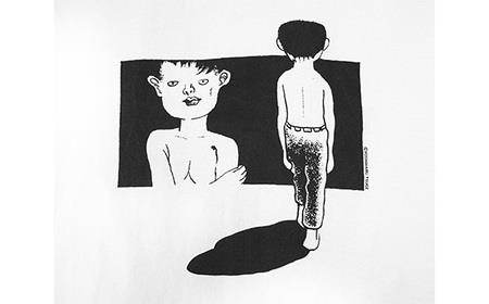 No.059-01 つげ義春 ねじ式Tシャツ（Sサイズ） 無能の人クリアファイルセット