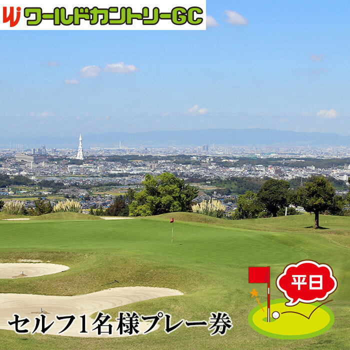 【ふるさと納税】No.233 大阪府 ワールドカントリーゴルフクラブ【平日】セルフ1名様プレー券 ／ GC 南河内 昼食付 チケット 送料無料 大阪府