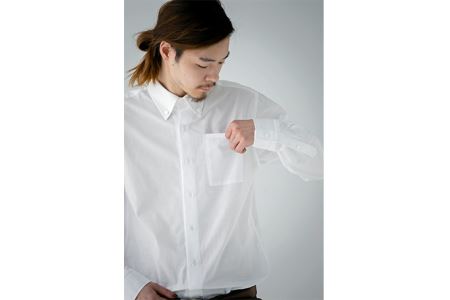 No.052 WATAKUMI　白シャツ　BOTTONDOWN（S）