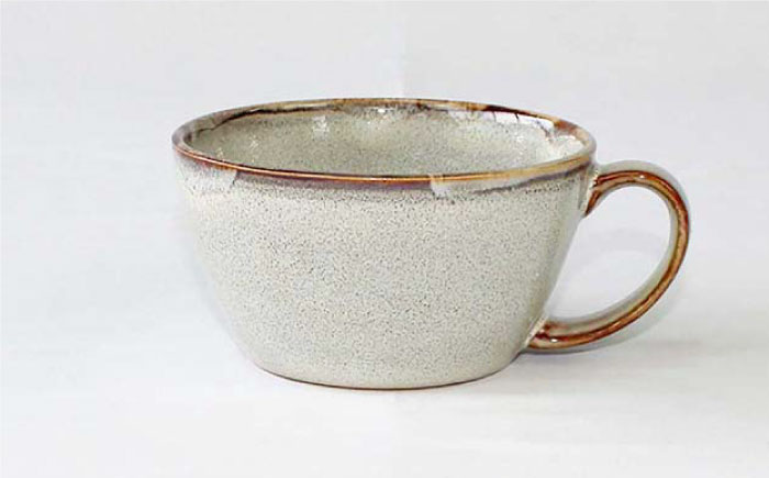 【波佐見焼】ドレイン ペア スープカップ (青・白)【石丸陶芸】 [LB74]