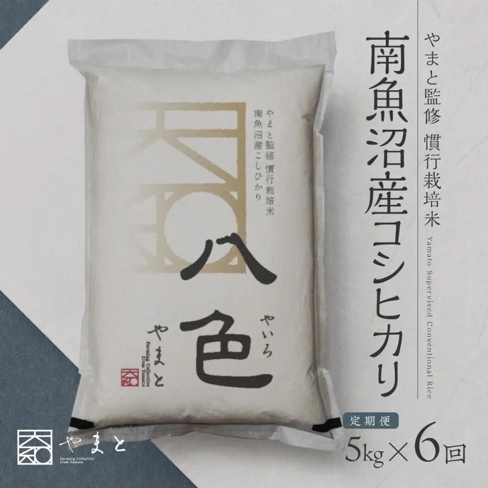 定期便　【令和8年 新米】南魚沼産コシヒカリ　八色　精米5kg×6回｜コシヒカリ