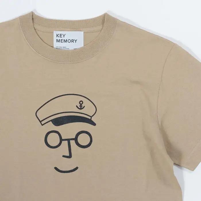《2》【KEYMEMORY鎌倉】セーラー帽イラストTシャツ BEIGE