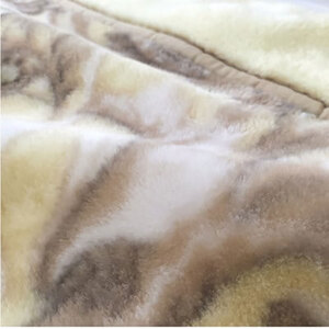 ＜シングルサイズ＞吸湿発熱あったかボリューム2枚合せ毛布 ベージュ1枚 JM-2201-BE