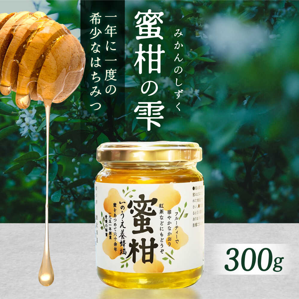 【ふるさと納税】蜜柑の雫（しずく）300g／蜂蜜 はちみつ ハチミツ ハニー Honey 食品 内子町 人気 おすすめ 送料無料 国産 みかん山 フルーティ 贈り物 ギフト プレゼント 四国 愛媛県 瀬戸内 【いのうえ養蜂場】[BKCF002] 12000 12000円