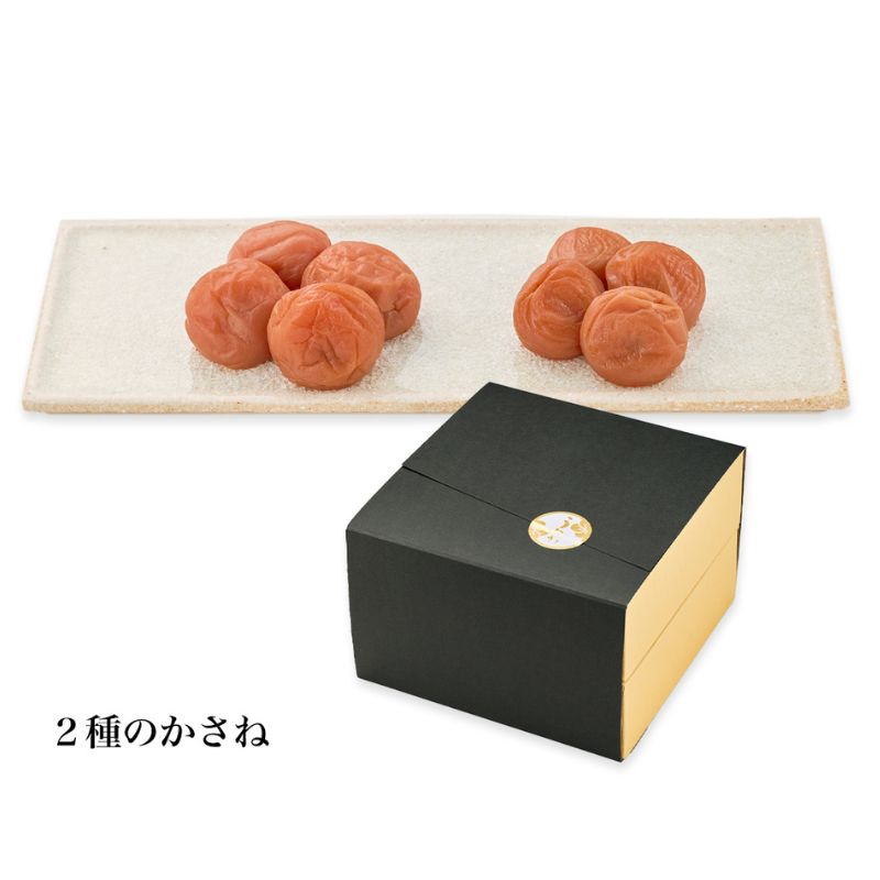 【ふるさと納税】紀州梅干　かさね（2種のかさね）うすじお味梅（塩分約9％）・はちみつ梅（塩分約8％）【容量選べる】 / A級品 紀州南高梅 贈答品 うす塩味梅 はちみつ梅 詰め合わせ 贈り物 和歌山 田辺市