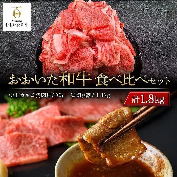 ＜定期便 全3回＞おおいた和牛 食べ比べ 【総計4.6kg！】寄附額15万円コース（１）（切り落とし・上カルビ・サーロインステーキ等）