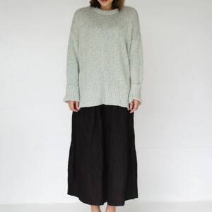 【ezu】color field sweater unabara /天然繊維◆海原◆Lサイズ【1720352】