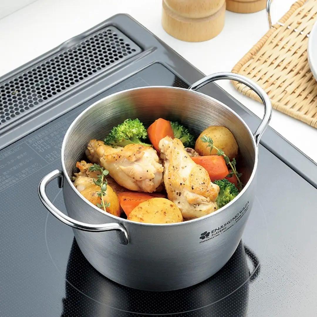 ダッチオーブン15cm（6インチ）ツル付き 燕熟の技 ふた付き IH対応 食洗機対応 燕三条 日本製 【025S078】