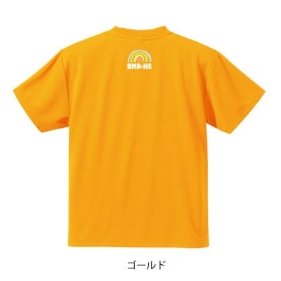 JTTA公認　卓球ユニフォーム【男女兼用(ドライ):160サイズ】ネバーバックダウンB　ゴールド【1658034】