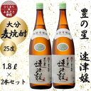 【ふるさと納税】大分むぎ焼酎　二階堂速津媛25度(1800ml)2本セット【1454846】