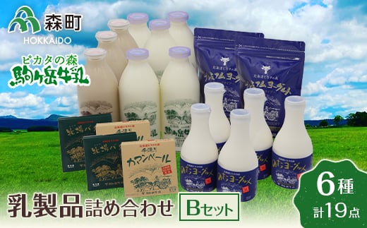 
ピカタの森駒ヶ岳牛乳 乳製品詰め合わせ （6種類）Bセット 【ピカタの森 駒ヶ岳牛乳】 森町 牛乳 セット ノンホモ ミルク ヨーグルト 飲むヨーグルト コーヒー牛乳 チーズ カマンベールチーズ ふるさと納税 北海道 F4C-0491
