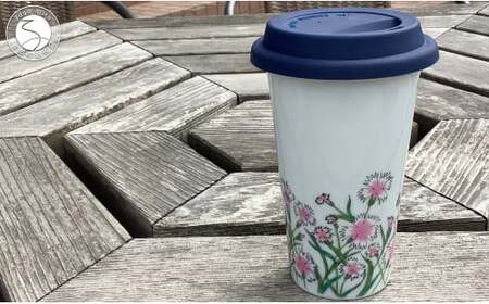 有田焼 Traveling Tumbler / Nadeshiko トラベリングタンブラー 撫子【 幸楽窯 / YUIKA Lab 】コンビニ コーヒー Mサイズ 食器 器 カップ 花 はな cp018