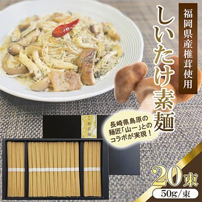 ふるさと納税 桂川町 福岡県桂川町産　しいたけ素麺　1箱　10食分(50g×20束)